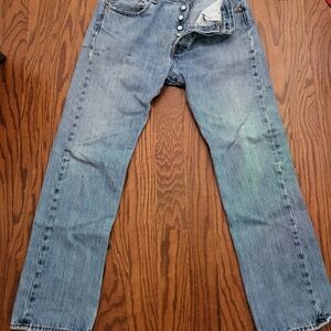 Levi's Buttonfly 501 Classic Blue Men's Jeans